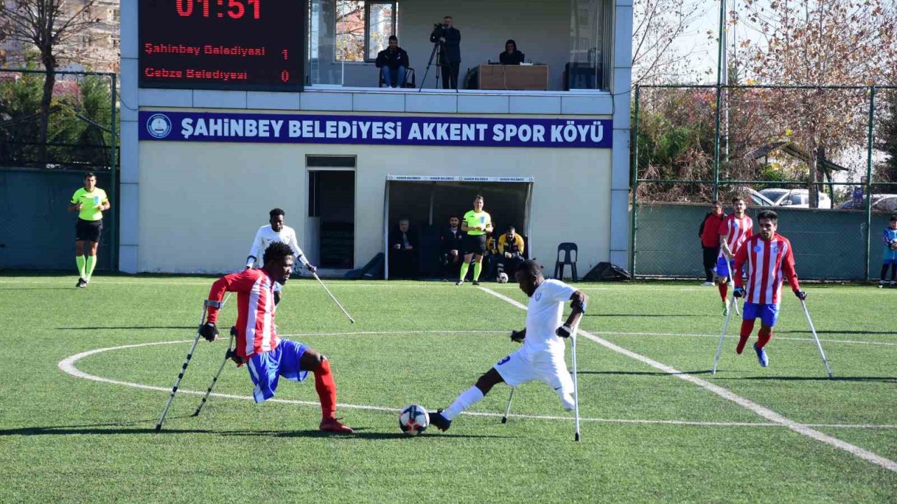 Gaziantep’in Gururu Şahinbey Ampute! Şahinbey Ampute, Gebze Belediye Spor’u 4-0 mağlup etti