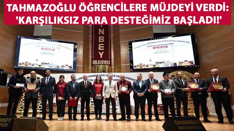 Tahmazoğlu Öğrencilere Müjdeyi Verdi: ‘Karşılıksız Para Desteğimiz Başladı!’